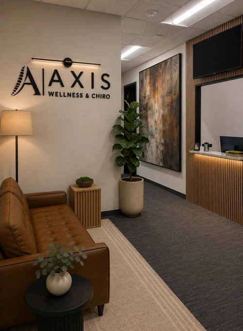 Modern Axis Wellness And Chiro Waiting Room